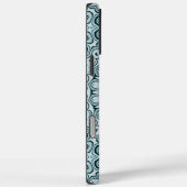 Stormy Blue und Gray Mandala Pattern Case-Mate iPhone Hülle (Rückseite / Rechts)