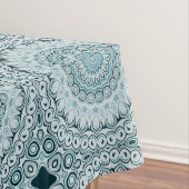 Stormy Blue und Gray Mandala Pattern Tischdecke (Beispiel)