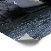 Stormy Cape Neddick "Nubble" Leuchtturm York, ME Poster (Ecke)