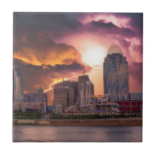 Stormy Cincinnati Great American Ball Park Fliese