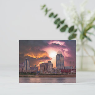Stormy Cincinnati Great American Ball Park Postkarte
