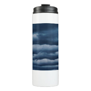 Stormy Dark Blue Foto Abend Sky Cloudy Thermosbecher