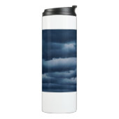 Stormy Dark Blue Foto Abend Sky Cloudy Thermosbecher (Nach links gedreht)