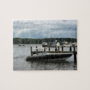 Stormy Day im Hafen Essex CT Puzzle