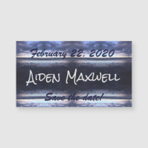 Stormy Day Save the Date Magnet