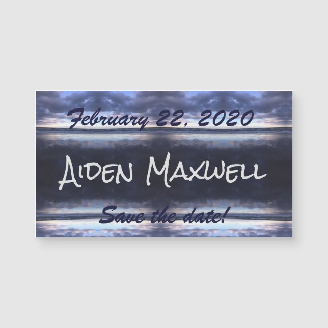 Stormy Day Save the Date Magnet (Vorderseite)