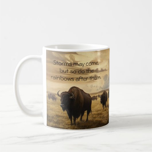 Stormy Escape Buffalo Tasse (Links)