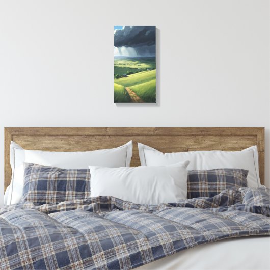 Stormy Europe Leinwand Wall Art (Insitu (Schlafzimmer))