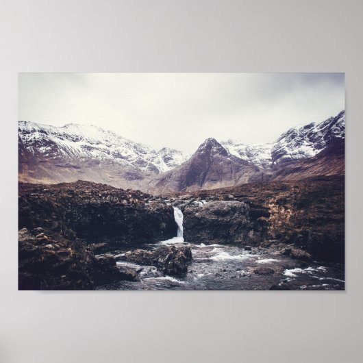 Stormy Fairy Pools | Poster (Vorne)