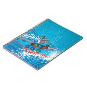 Stormy Fishing Boat Notizblock (Linke Seite)