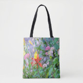 Stormy Garden Landschaft mit Hydrangea und Lilies Tasche (Vorderseite)
