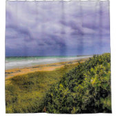 Stormy Jupiter Beach Duschvorhang (Vorderseite)