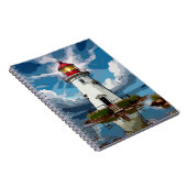 Stormy Lighthouse - Navigationsturm Notizblock (Rechte Seite)