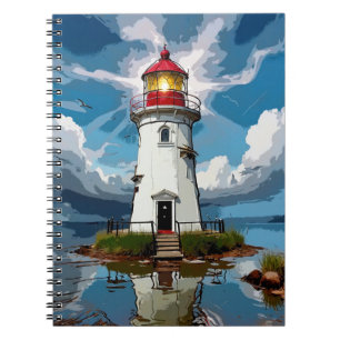 Stormy Lighthouse - Navigationsturm Notizblock