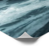 Stormy Lighthouse Scene Poster (Ecke)