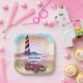 Stormy Lighthouse Truck Pappteller (Party)