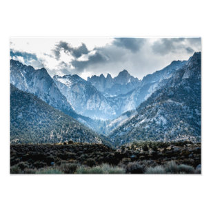 Stormy Mt. Whitney aus Alabama Hills Fotodruck