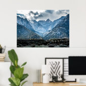 Stormy Mt. Whitney aus Alabama Hills Matte Poster (Heimbüro)