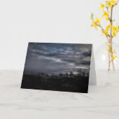 Stormy Night Blank Grußkarte Karte (Gelbe Blume)