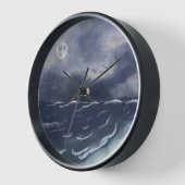 Stormy night ocean  uhr (Winkel)
