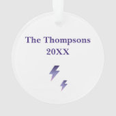 Stormy Nights Acryl-Ornament Ornament (Rückseite)