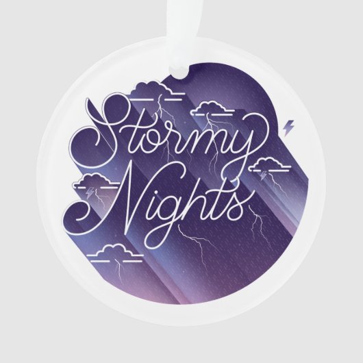 Stormy Nights Acryl-Ornament Ornament (Vorderseite)