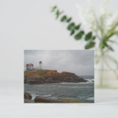 Stormy Nubble Postcard Postkarte (Stehend Vorderseite)