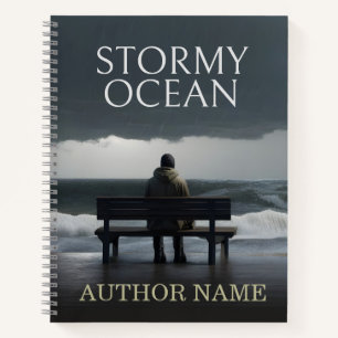 Stormy Ocean Book Cover Inspiration Notebook Notizblock