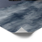 Stormy Ocean - Pirate Ship Artwork Poster (Ecke)