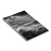 Stormy Ocean Waves Black Notebook Notizblock (Rechte Seite)