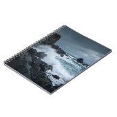 Stormy Ocean Waves Rocky Coast Notebook Notizblock (Linke Seite)