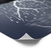 Stormy Rain Cloud Tempestuous Dream Personalisiert Poster (Ecke)