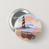 Stormy Rainbow Lighthouse Button (Vorne & Hinten)