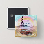 Stormy Rainbow Lighthouse Button (Vorne & Hinten)
