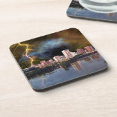 Stormy Richmond Skyline Getränkeuntersetzer (Linke Seite)