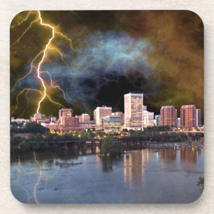 Stormy Richmond Skyline Getränkeuntersetzer