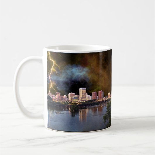 Stormy Richmond Skyline Kaffeetasse (Links)