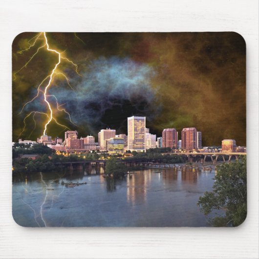 Stormy Richmond Skyline Mousepad (Vorne)