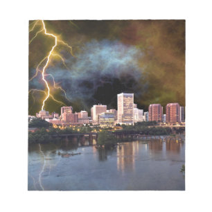 Stormy Richmond Skyline Notizblock
