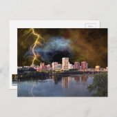 Stormy Richmond Skyline Postcard Postkarte (Vorne/Hinten)
