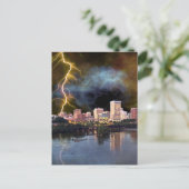 Stormy Richmond Skyline Postkarte (Stehend Vorderseite)