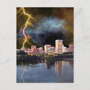 Stormy Richmond Skyline Postkarte