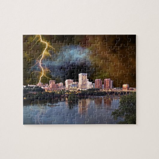 Stormy Richmond Skyline Puzzle (Horizontal)