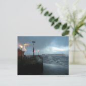 Stormy River Mersey Postkarte (Stehend Vorderseite)