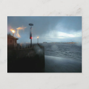 Stormy River Mersey Postkarte