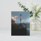 Stormy River Mersey Postkarte (Stehend Vorderseite)