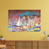 STORMY SAILBOATS LEINWANDDRUCK (Insitu (Wohnzimmer))