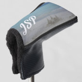 Stormy Sandcastle Beach Landscape Foto Golf Headcover (3/4 Vorderseite)