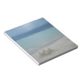 Stormy Sandcastle Beach Landscape Foto Notizblock (angewinkelt)