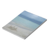 Stormy Sandcastle Beach Landscape Foto Notizblock (Rotiert)